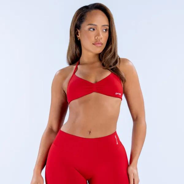 Impact Strappy Bra - Rouge